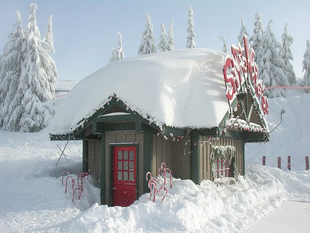 Santa photo Santa's workshop Grouse Mountain Peak of Christmas Best of Vancouver