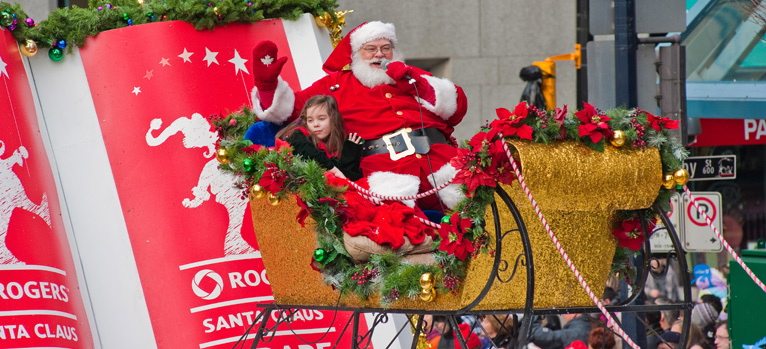 Rogers Santa Claus Parade Christmas downwown Vancouver
