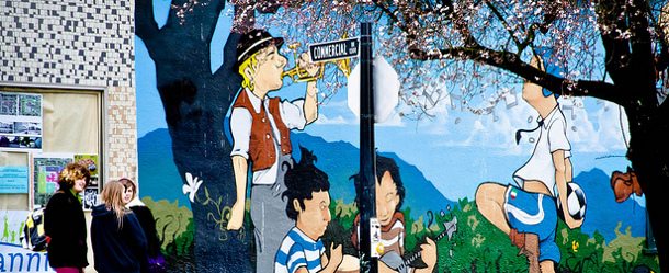 mural on commercial drive, vancouver