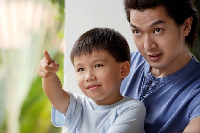 father son kindergarten vaccination