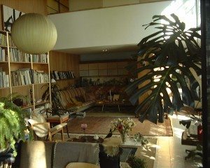 small space living mid-century modern