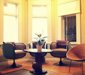 A corner of our living space, slowly opening up.