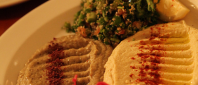 Baba Gannoj and Hummus at Nuba