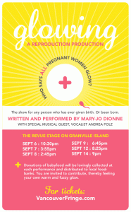 vancouvermom.ca podcast mary-jo dionne glowing vancouver fringe what to do in vancouver